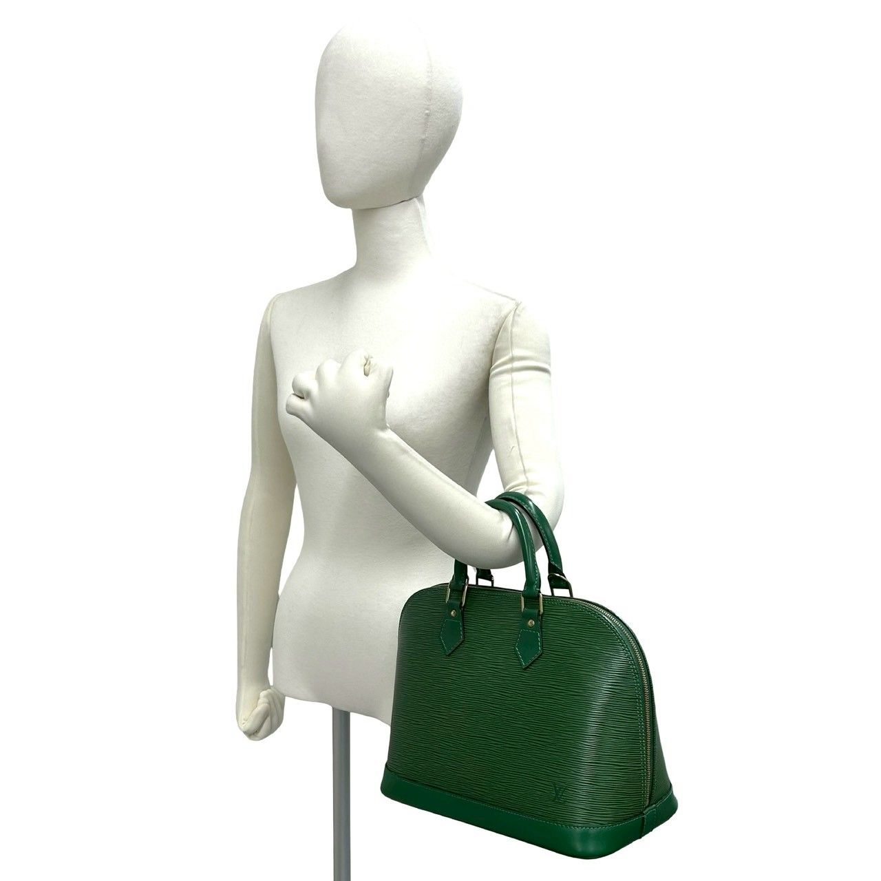 Louis Vuitton Vintage Alma Epi Leather Mini Boston Bag Borneo Green — view 2