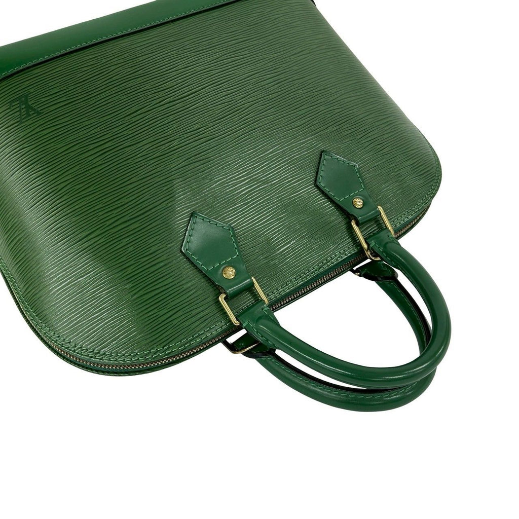 Louis Vuitton Vintage Alma Epi Leather Mini Boston Bag Borneo Green — view 4