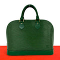 Louis Vuitton Vintage Alma Epi Leather Mini Boston Bag Borneo Green