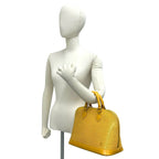 Louis Vuitton Alma Epi Leather Round Zip Mini Boston Bag Tassili Yellow — view 2