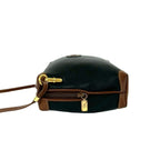 Gucci Vintage GG Logo Leather Mini Shoulder Bag Pochette Black Brown — view 5