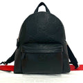 Gucci Jumbo GG Logo Leather Backpack Black