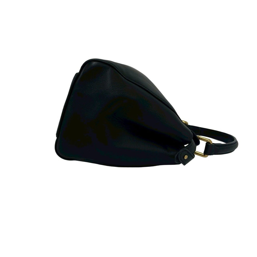 Fendi Peekaboo Mini Turnlock Logo Leather 2-Way Shoulder Bag Black — view 6