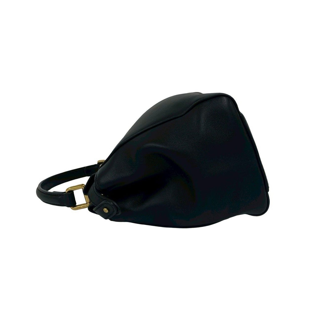 Fendi Peekaboo Mini Turnlock Logo Leather 2-Way Shoulder Bag Black — view 5