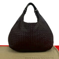 Bottega Veneta Intrecciato Leather Tote Shoulder Bag Brown