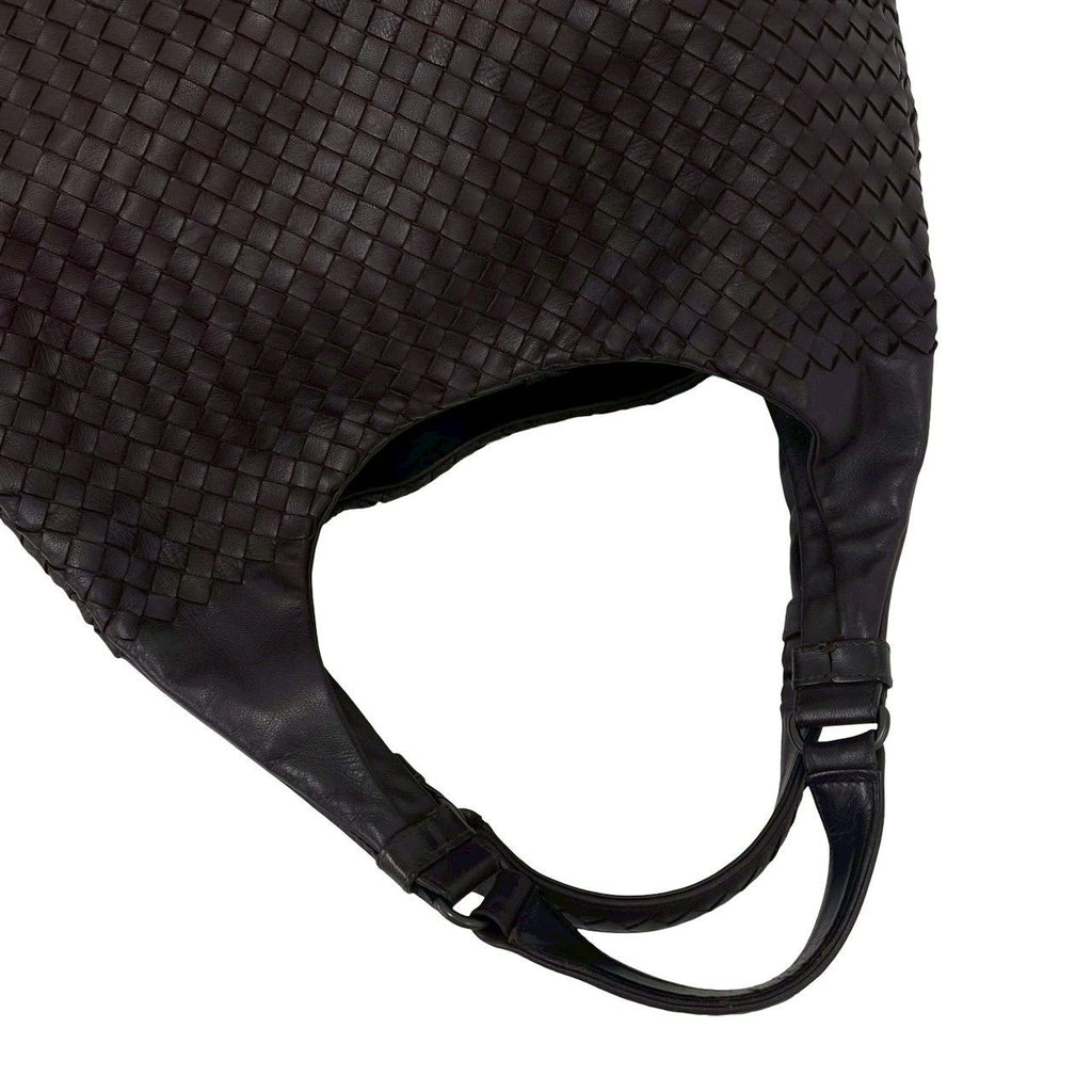 Bottega Veneta Intrecciato Leather Tote Shoulder Bag Brown — view 4