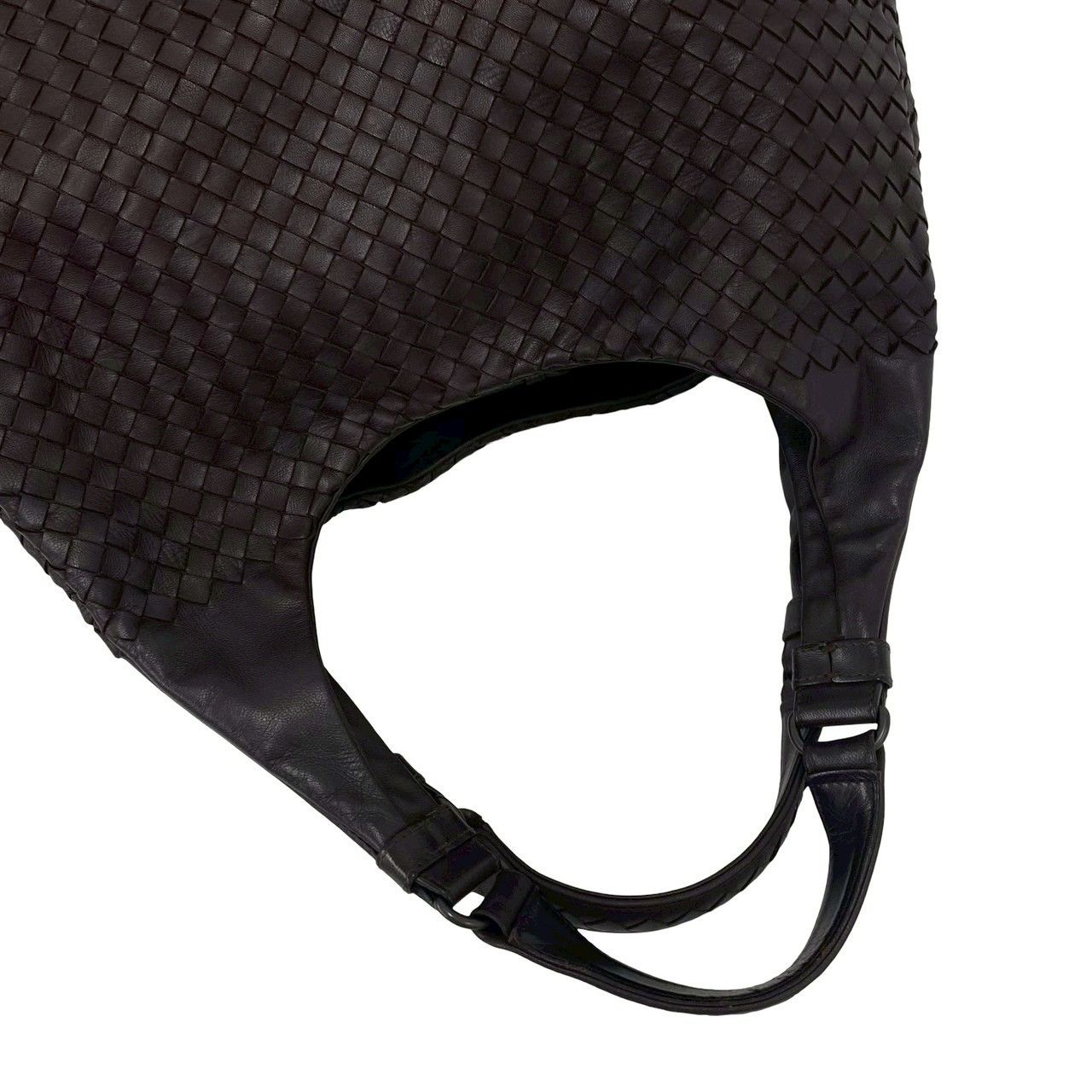 Bottega Veneta Intrecciato Leather Tote Shoulder Bag Brown — view 4
