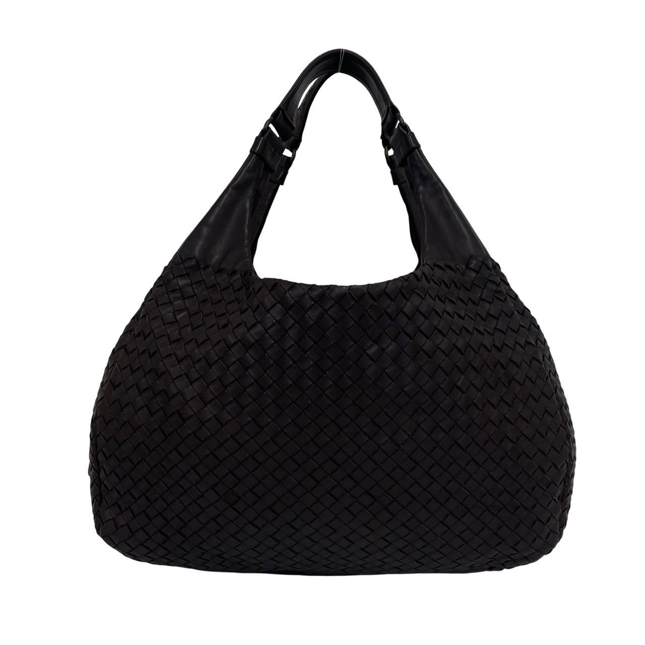 Bottega Veneta Intrecciato Leather Tote Shoulder Bag Brown — view 3
