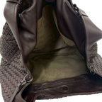Bottega Veneta Intrecciato Leather Tote Shoulder Bag Brown — view 9