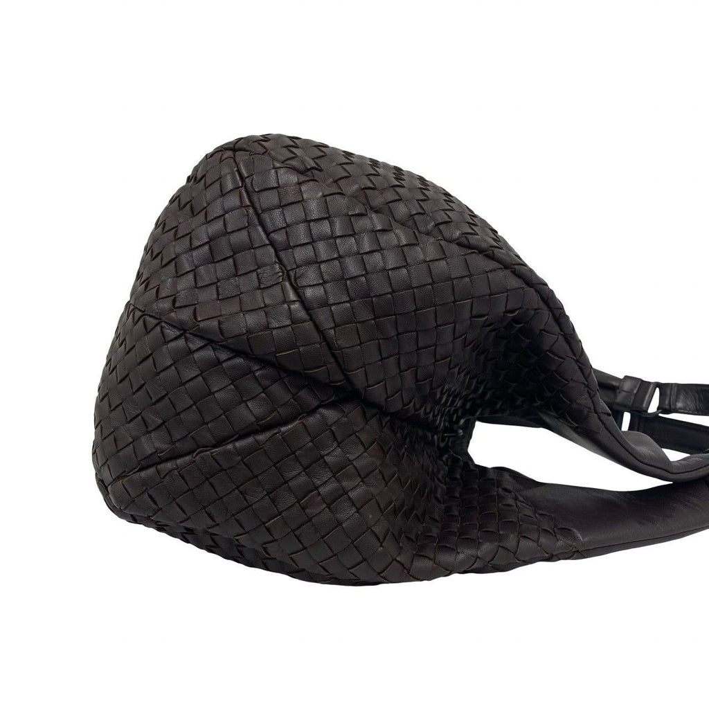 Bottega Veneta Intrecciato Leather Tote Shoulder Bag Brown — view 6