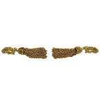 Chanel With Rice Vintage CC Logo Tassel Earrings Gold — view 4