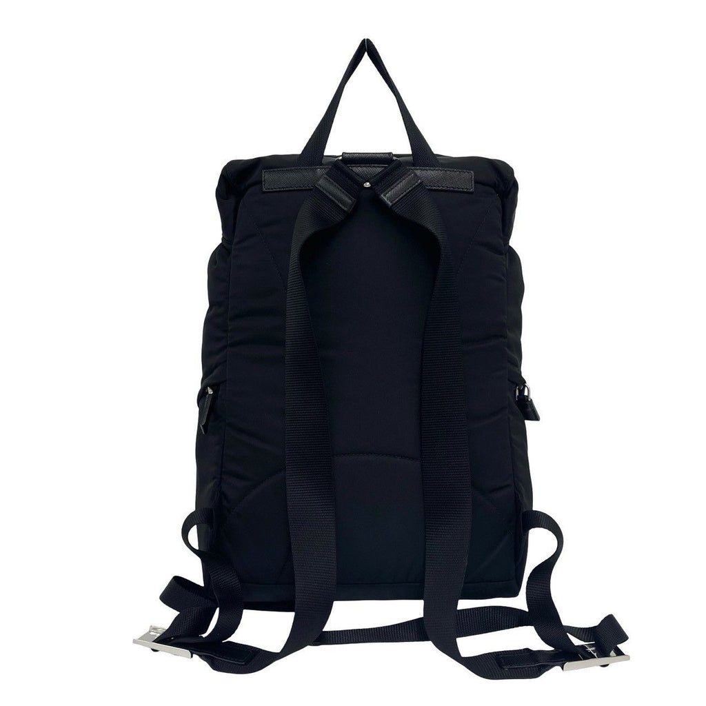 Prada Tessuto Nylon Backpack Black — view 3
