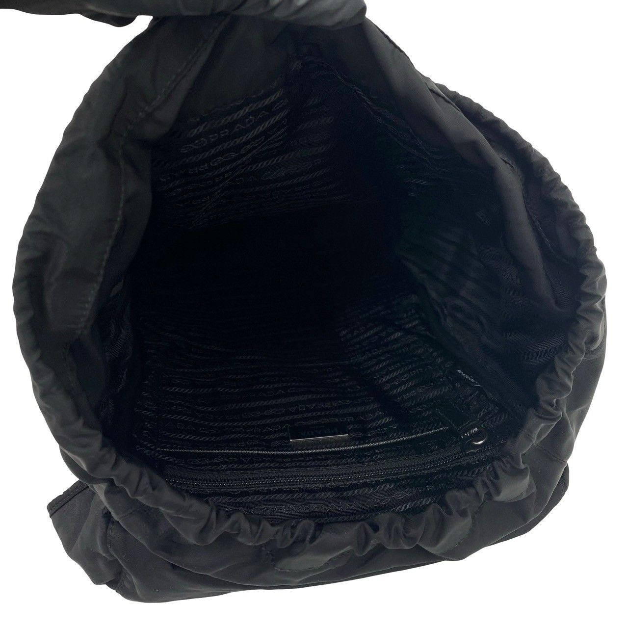 Prada Tessuto Nylon Backpack Black — view 9