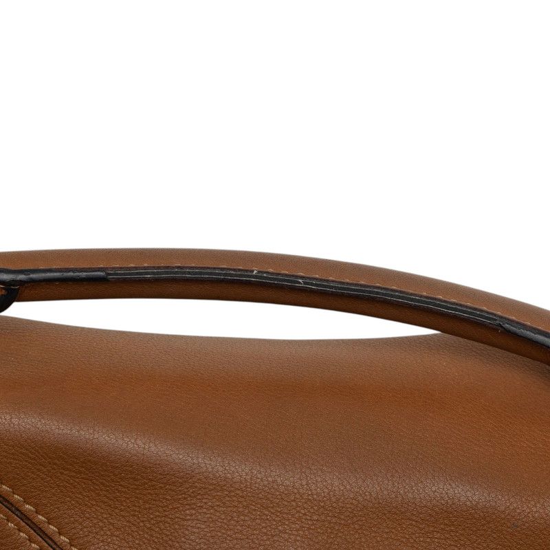 Loewe Anagram Puzzle Mini 2-Way Shoulder Bag Brown Leather — view 4