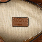 Loewe Anagram Puzzle Mini 2-Way Shoulder Bag Brown Leather — view 7