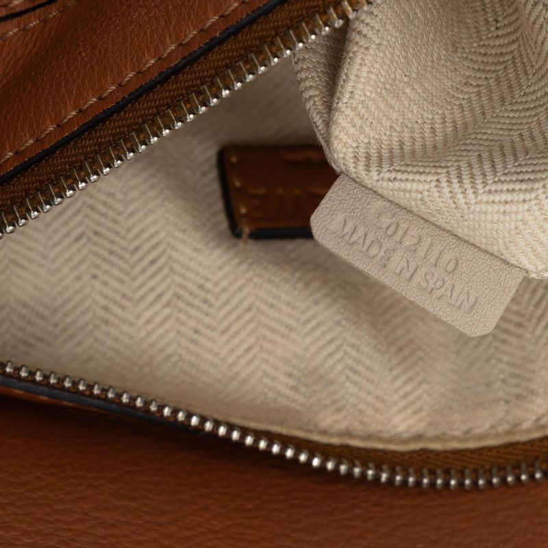 Loewe Anagram Puzzle Mini 2-Way Shoulder Bag Brown Leather — view 8
