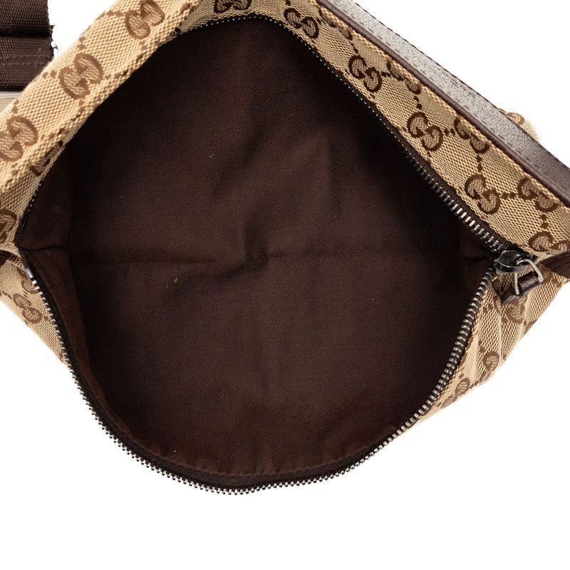 Gucci GG Canvas Waist Bag Beige Brown — view 4