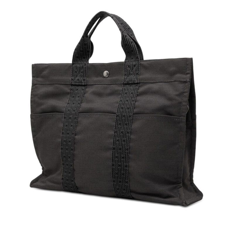 Hermes Her Line MM Tote Gray Canvas — view 2