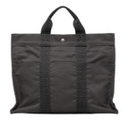 Hermes Her Line MM Tote Gray Canvas