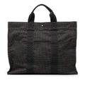 Hermes Her Line MM Tote Gray Canvas