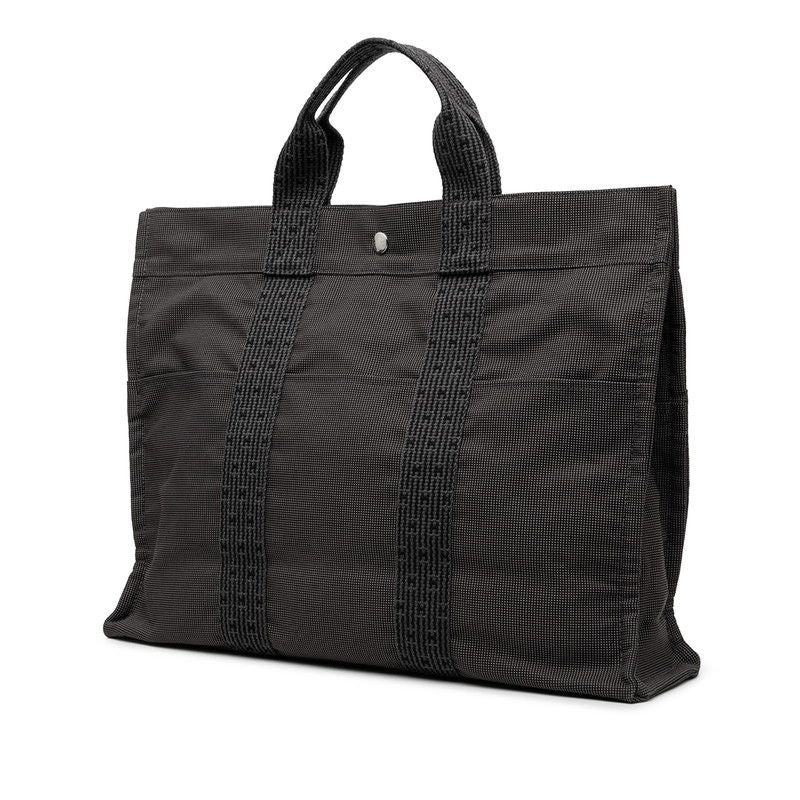 Hermes Her Line MM Tote Gray Canvas — view 2