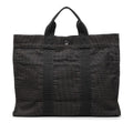 Hermes Her Line MM Tote Gray Canvas