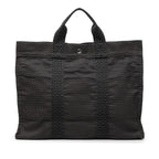 Hermes Her Line MM Tote Gray Canvas
