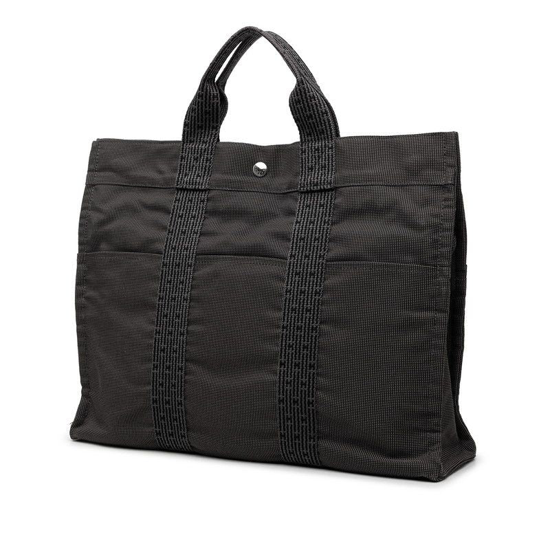 Hermes Her Line MM Tote Gray Canvas — view 2