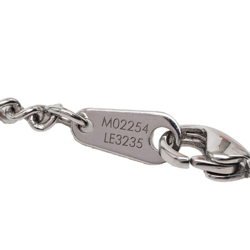 Louis Vuitton Monogram Low Chain Pendant Silver Metal — view 4