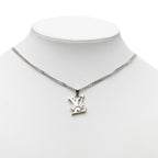 Louis Vuitton Monogram Low Chain Pendant Silver Metal — view 5
