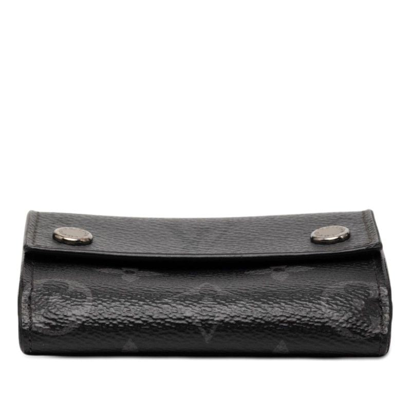 Louis Vuitton Monogram Eclipse Reverse Discovery Compact Wallet Trifold Gray — view 3