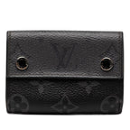 Louis Vuitton Monogram Eclipse Reverse Discovery Compact Wallet Trifold Gray