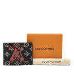 Louis Vuitton Monogram Ink Upside Down Portefeuille Multiple Bifold Wallet Navy — view 7