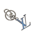 Louis Vuitton Porte Cles LV Chromatic Key Holder Charm Silver Black Metal