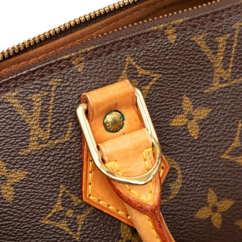 Louis Vuitton Monogram Alma PM Handbag Brown Leather — view 5