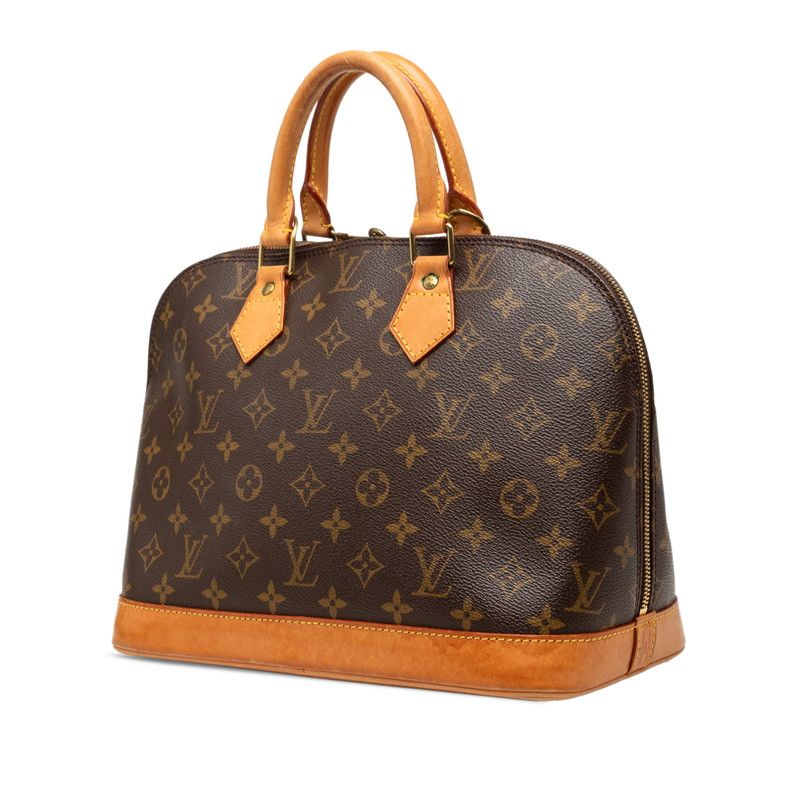 Louis Vuitton Monogram Alma PM Handbag Brown Leather — view 2