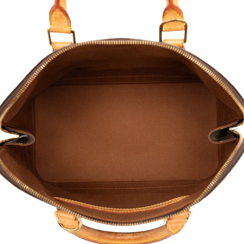 Louis Vuitton Monogram Alma PM Handbag Brown Leather — view 6