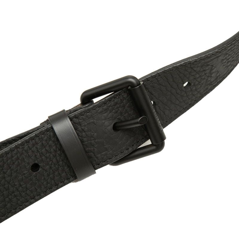 Louis Vuitton Monogram Taurillon Ceinture Signature 90 36 Black Leather Belt — view 5