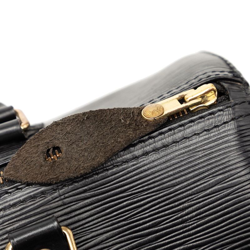 Louis Vuitton Epi Speedy 35 Boston Bag Noir Black Leather — view 6