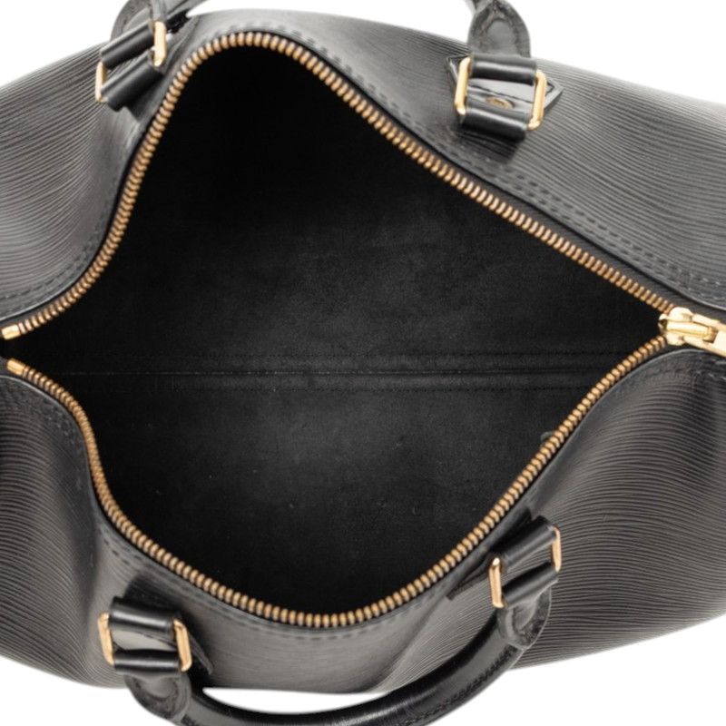 Louis Vuitton Epi Speedy 35 Boston Bag Noir Black Leather — view 4