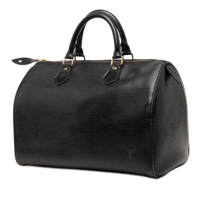 Louis Vuitton Epi Speedy 35 Boston Bag Noir Black Leather — view 2