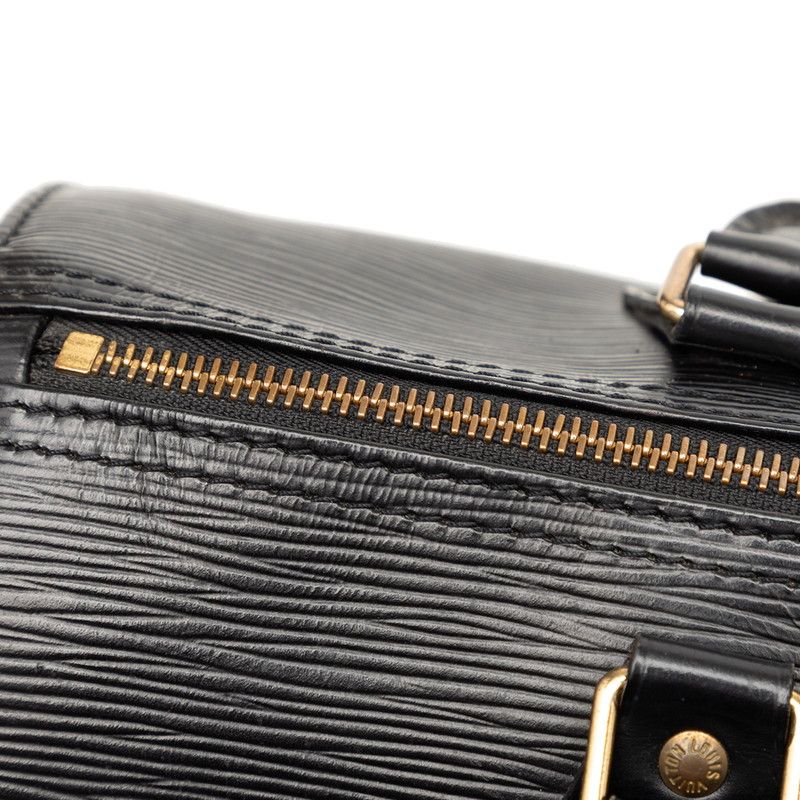 Louis Vuitton Epi Speedy 35 Boston Bag Noir Black Leather — view 7