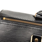 Louis Vuitton Epi Speedy 35 Boston Bag Noir Black Leather — view 7