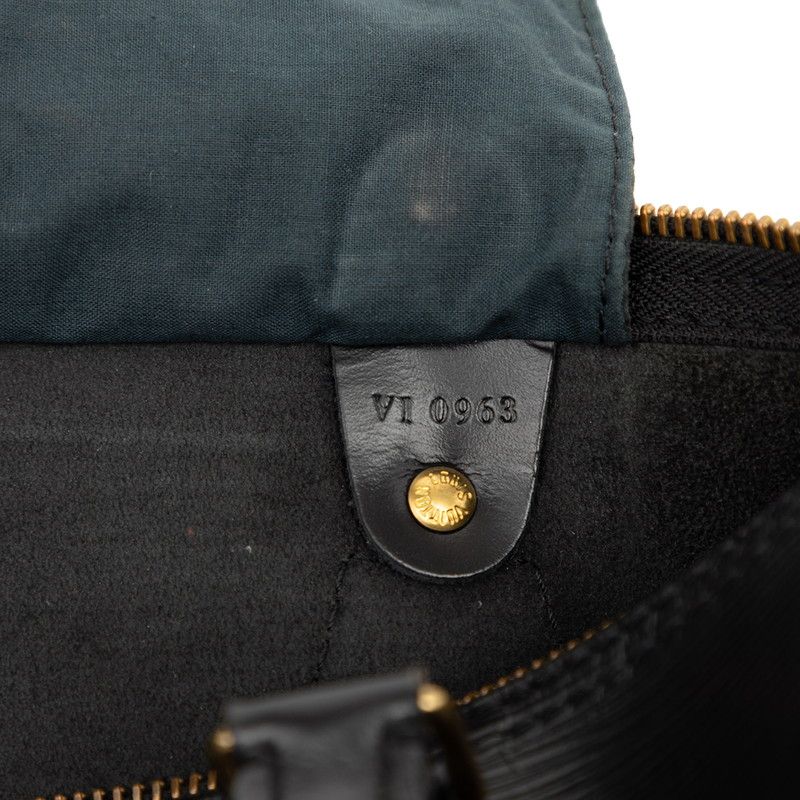Louis Vuitton Epi Speedy 35 Boston Bag Noir Black Leather — view 9