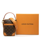 Louis Vuitton Monogram Archive Danube 2-Way Shoulder Bag Brown Leather — view 6