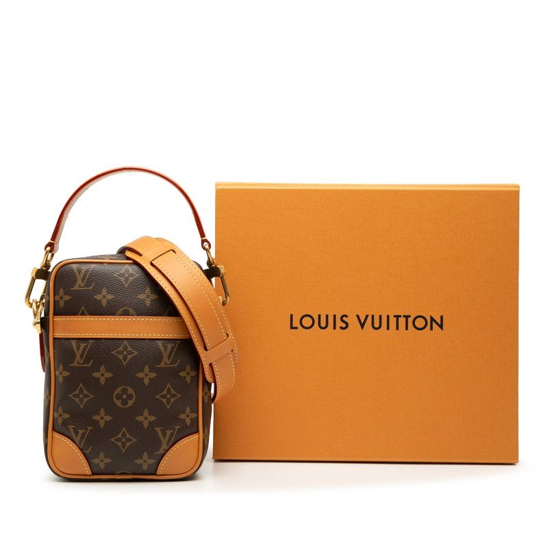 Louis Vuitton Monogram Archive Danube 2-Way Shoulder Bag Brown Leather — view 6