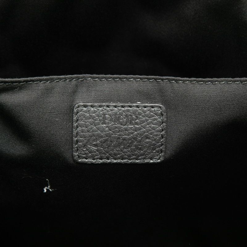 Dior Homme Kaws Bee Logo Backpack Black Canvas Leather — view 5