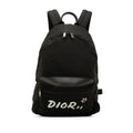 Dior Homme Kaws Bee Logo Backpack Black Canvas Leather