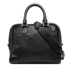 Loewe Anagram 2-Way Shoulder Bag Black Leather