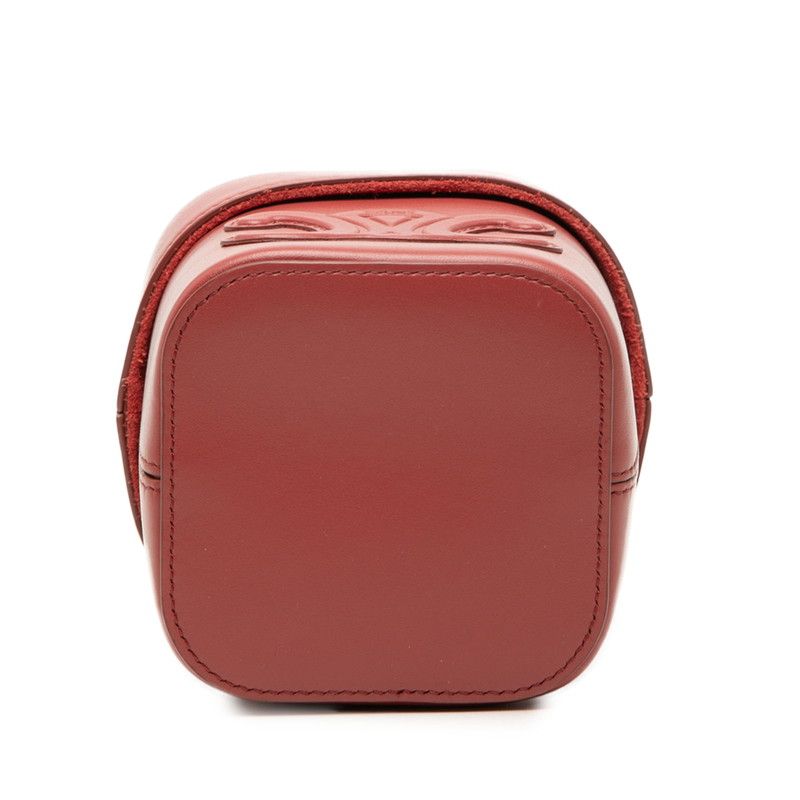 Celine Cuir Triomphe Crossbody Small Box Shoulder Bag Mini Pochette Pink Leather — view 3